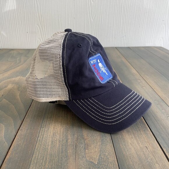 Regular Guy WTF Tour PGA Parody Funny Adjustable Blue Golfer Trucker Hat (HT1) - Picture 4 of 7